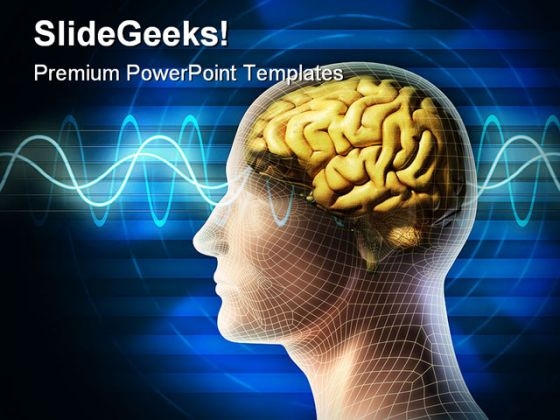 Brain Waves Idea Metaphor PowerPoint Backgrounds And Templates 0111