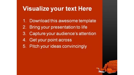 Brick Wall Construction PowerPoint Templates And PowerPoint Backgrounds 0311