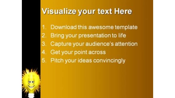 Bright Ideas Smiley Symbol PowerPoint Templates And PowerPoint Backgrounds 0211
