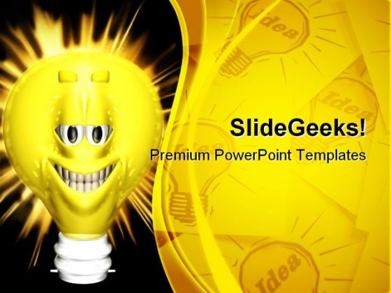 Bright Ideas Smiley Symbol PowerPoint Templates And PowerPoint Backgrounds 0211
