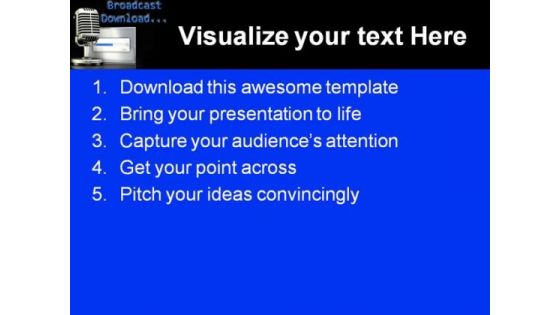Broadcast Download Global PowerPoint Backgrounds And Templates 1210