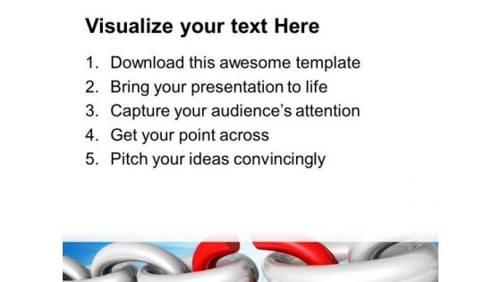 Broken Chain Business PowerPoint Templates And PowerPoint Themes 0212