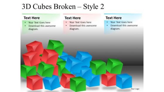 Broken Down Construction Ppt Slide Diagrams In PowerPoint