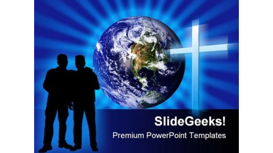 Brothers In Faith Religion PowerPoint Template 0610