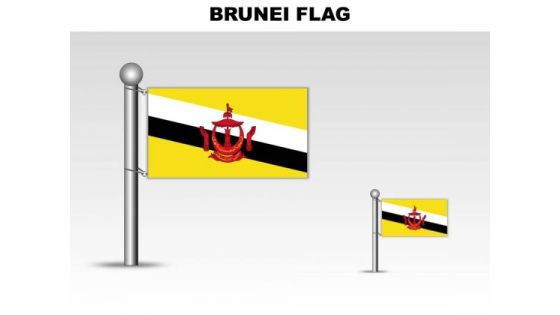 Brunei Country PowerPoint Flags