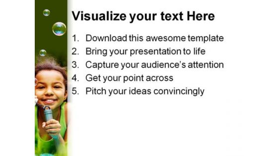 Bubble Fun Children PowerPoint Themes And PowerPoint Slides 0411