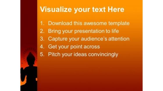 Buddha Statue Religion PowerPoint Templates And PowerPoint Themes 0712