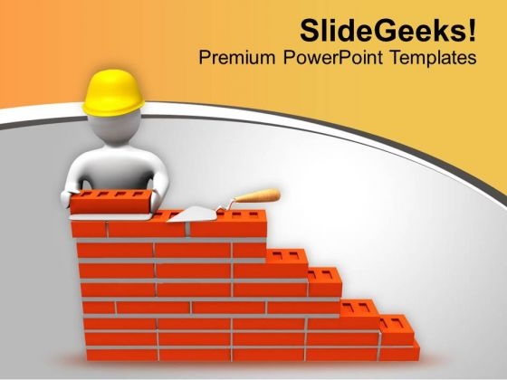 Build The Wall Of Fame PowerPoint Templates Ppt Backgrounds For Slides 0613