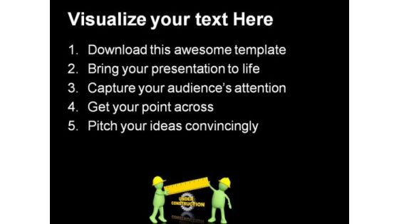 Builders With Ruler Construction PowerPoint Templates And PowerPoint Backgrounds 0511