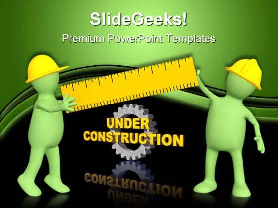 Builders With Ruler Construction PowerPoint Themes And PowerPoint Slides 0511