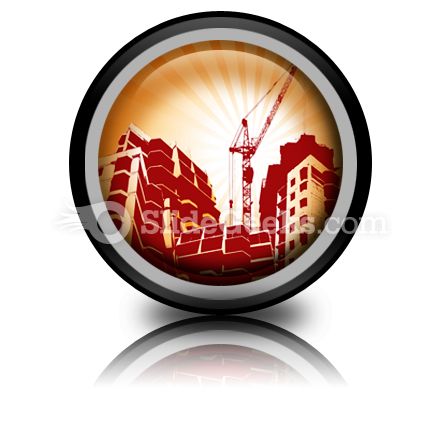 Building Construction PowerPoint Icon Cc