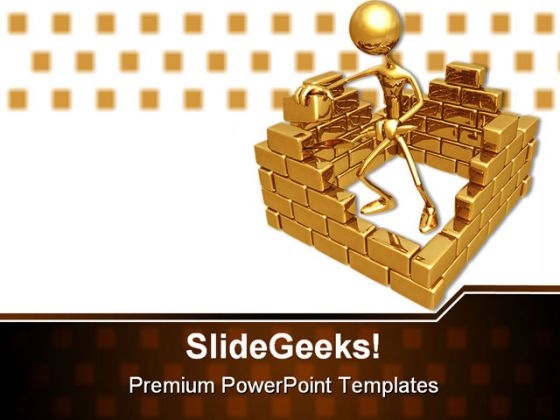 Building Walls Construction PowerPoint Templates And PowerPoint Backgrounds 0211