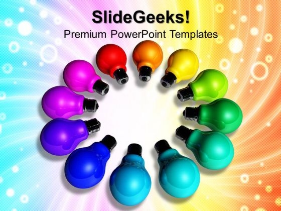 Bulb Technology Teamwork PowerPoint Templates And PowerPoint Themes 0812