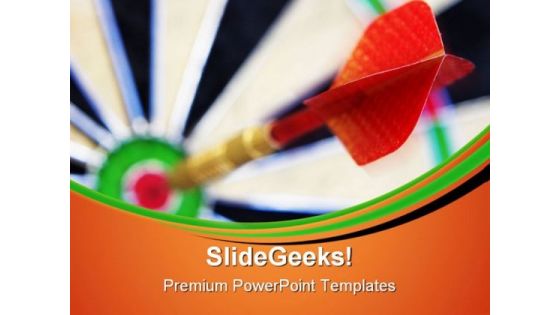 Bullseye Business Game PowerPoint Themes And PowerPoint Slides 0711