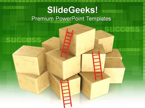 Bunch Of Boxes Shapes PowerPoint Templates And PowerPoint Themes 0812