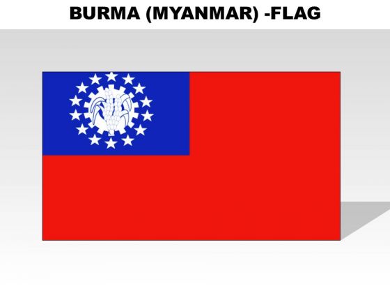 Burma Myanmar Country PowerPoint Flags