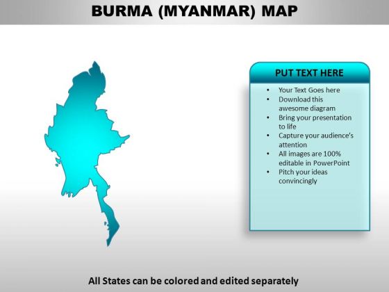 Burma Myanmar PowerPoint Maps