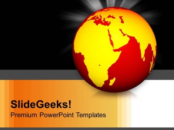 Burning World Warm Globe Ecology PowerPoint Templates And PowerPoint Themes 1012