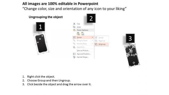 Busines Diagram Six Staged Dominoes For Data Representation Presentation Template
