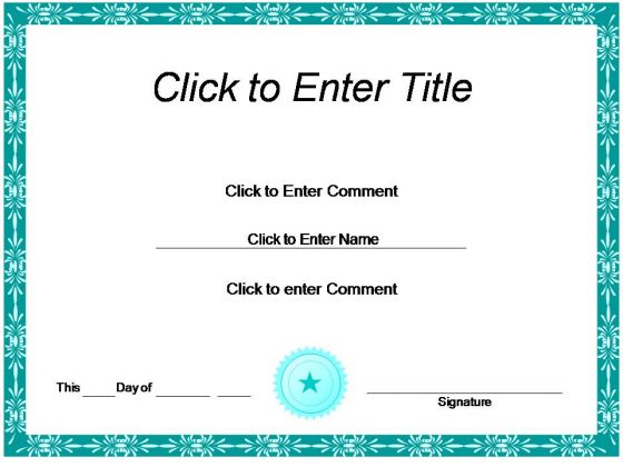 Business Achievement Certificate PowerPoint Templates