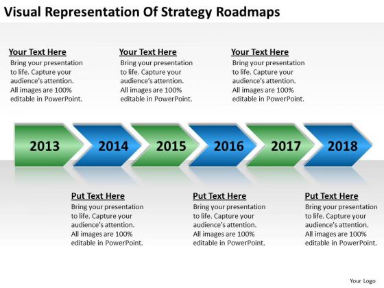Business Analysis Diagrams Visual Representation Of Strategy Roadmaps PowerPoint Templates