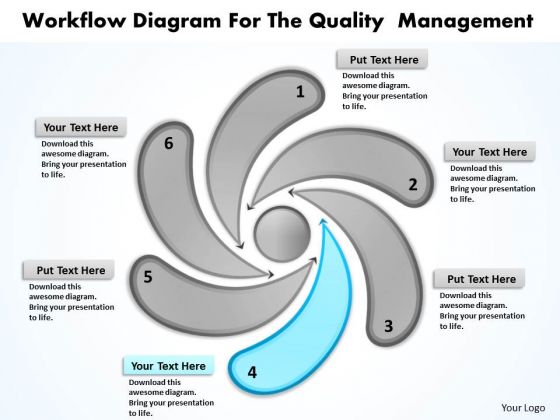 Business Analysis Diagrams Workflow For The Quality Management PowerPoint Slides