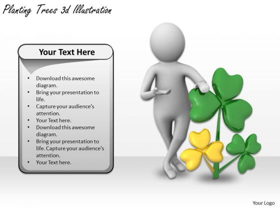Business And Strategy Planting Trees 3d Illustration Basic Concepts
