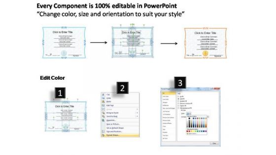 Business Award Certificate PowerPoint Templates