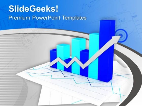Business Bar Graph For Growth Rate PowerPoint Templates Ppt Backgrounds For Slides 0613