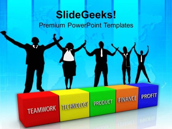 Business Blocks Concept Teamwork PowerPoint Templates And PowerPoint Themes 1012