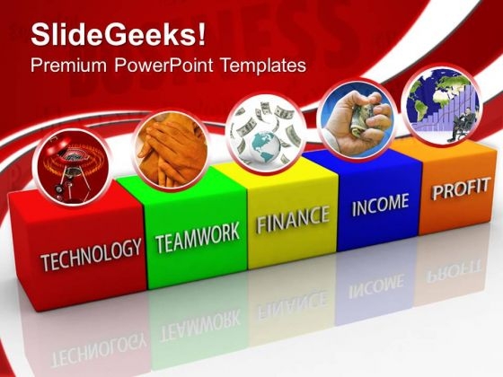 Business Blocks Income Teamwork PowerPoint Templates And PowerPoint Themes 0712