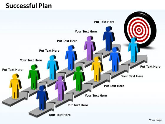 Business Charts PowerPoint Templates Parallel Steps For Successful Plan