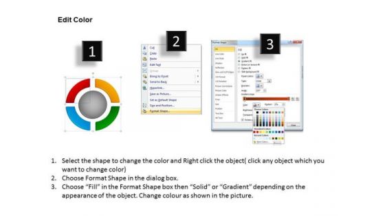 Business Circle Charts PowerPoint Templates Process Ring Chart Ppt Slides
