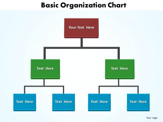 Business Company PowerPoint Templates Business Basic Organization Chart Ppt Slides