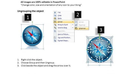 Business Compass 2 PowerPoint Slides And Ppt Diagram Templates