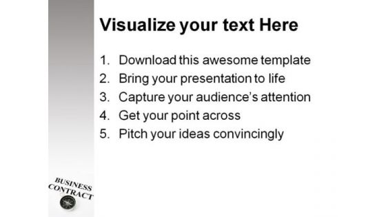 Business Contract People PowerPoint Template 1110