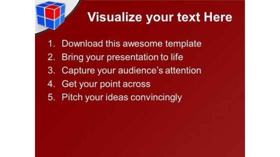 Business Cube Leadership PowerPoint Templates Ppt Backgrounds For Slides 0113