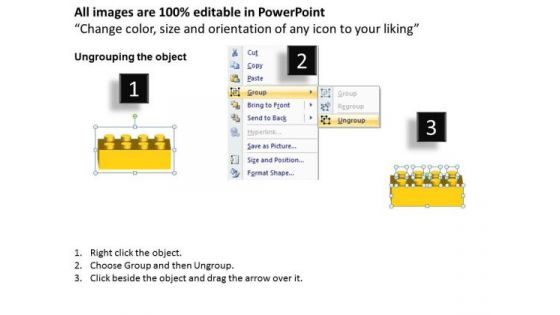 Business Cubes Lego PowerPoint Templates Education Blocks Flowchart Ppt Slides