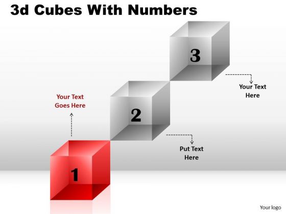 Business Cycle Diagram 3d Cubes With Numbers Diagram Consulting Diagram