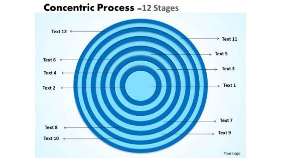 Business Cycle Diagram Circular Concentric Process Strategic Management