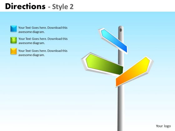 Business Cycle Diagram Directions Style 2 Business Framework Model
