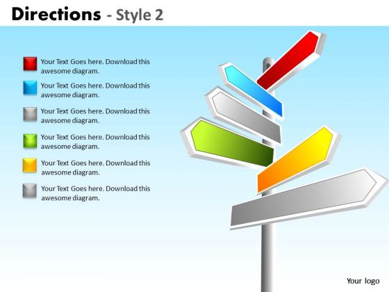 Business Cycle Diagram Directions Style 2 Strategy Diagram