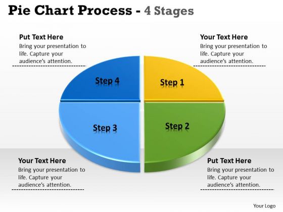 Business Cycle Diagram Pie Chart 4 Stages Marketing Diagram