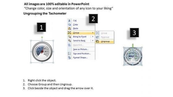 Business Cycle Diagram Tachometer Full Dial Business Framework Model