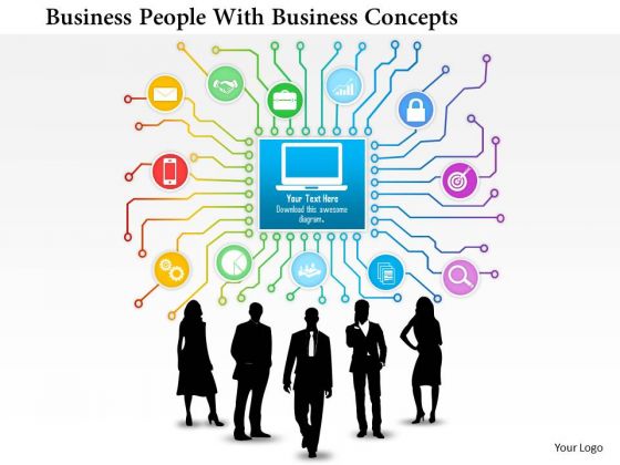 Business Daigram Business People With Business Concepts Presentation Templets