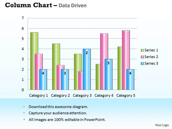 Business Data Analysis Chart For Case Studies PowerPoint Templates