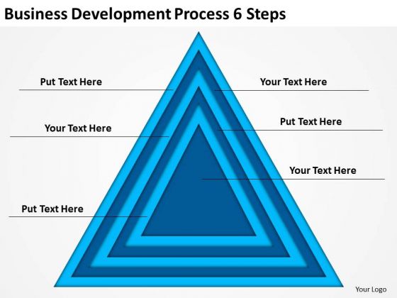 Business Development Process 6 Steps Simple Plan Example PowerPoint Templates