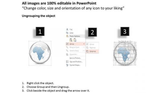 Business Diagram 3d Specific Globes With World Map Presentation Template