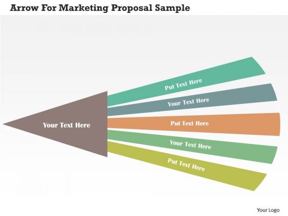 Business Diagram Arrow For Marketing Proposal Sample PowerPoint Templates