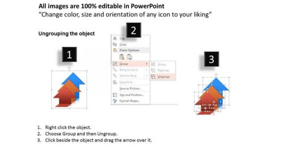 Business Diagram Arrow Steps For Progress Presentation Template